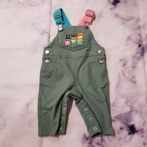 Christian Robinson Target Green Overalls 3-6M